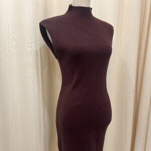 Able - Brown Sweater Mini Dress